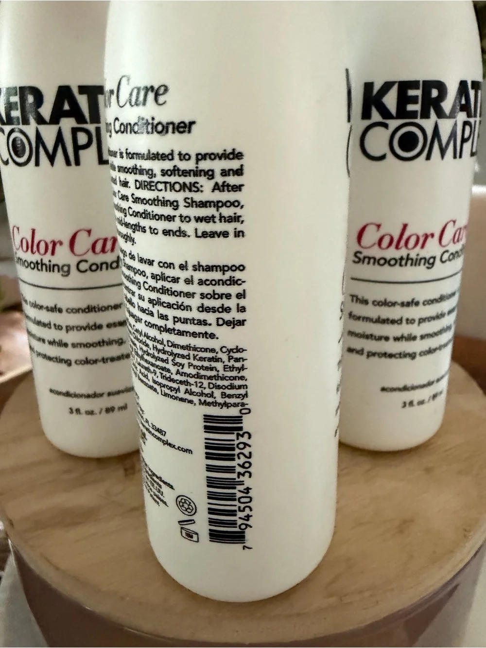 LOT OF 3 Keratin Complex (3) 3 oz travel size Conditioner color care NEW
